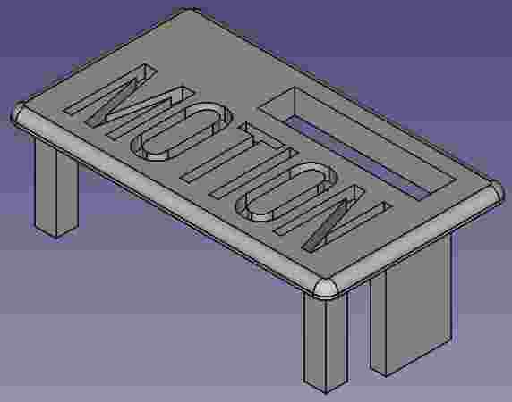 FreeCAD model top